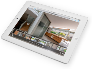 virtuelle 360° Tour Villa auf dem ipad erleben