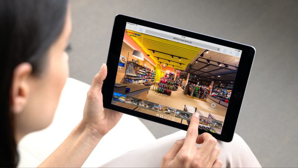 360 Grad Shop intuitiv am Ipad erleben.