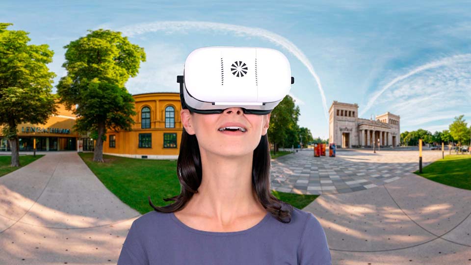 Virtueller VR Rundgang Kunstareal München Panorama Rundgang Kunstareal München mit der VR Brille erleben.