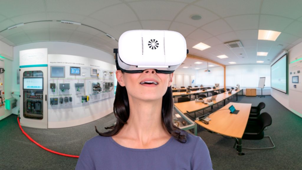 virtueller Campus von Rexel mit der VR Brille erleben.