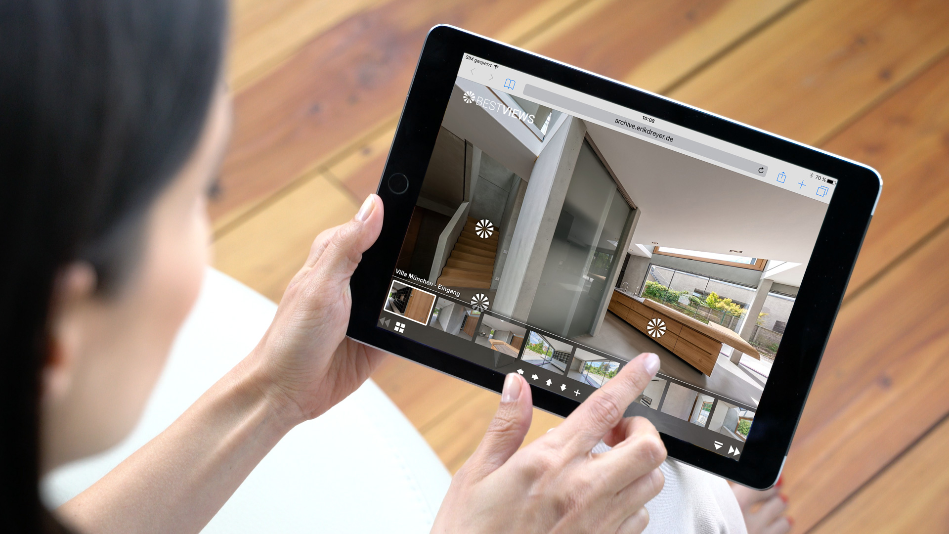Bestviews-ipad-360-Grad-Rundgang 360 Grad Rundgang für Immobilien mit dem Tablet erleben
