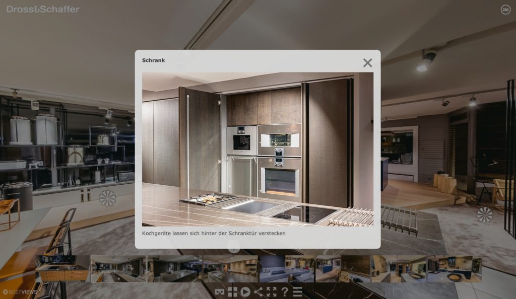 Hochwertige Detailbilder im Pop-up Fenster