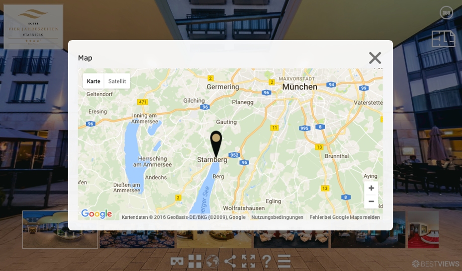 Integrierte Google Maps Kartenansicht