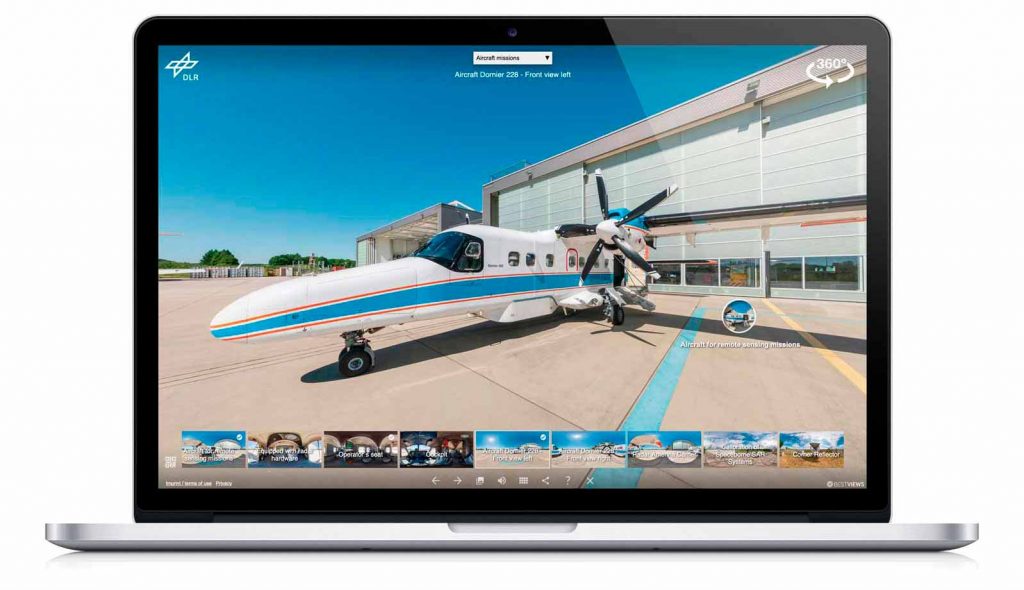 360° Besichtigung DLR-Institut für Hochfrequenztechnik und Radarsysteme Virtuelle 360° Besichtigung am Beispiel DLR- Institut für Hochfrequenztechnik und Radarsysteme.
