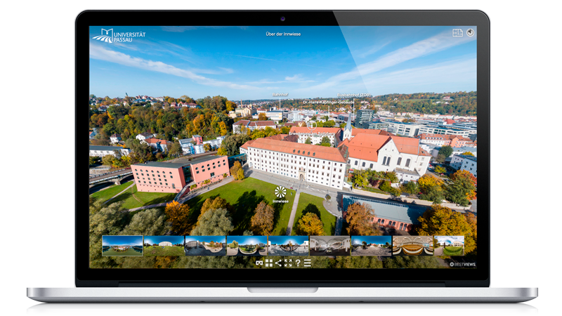 Virtueller Campus Uni Passau in 360° erleben