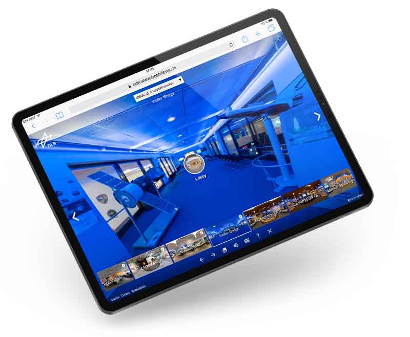Erleben Sie die 3D Panorama Tour von DLR Robotic am ipad