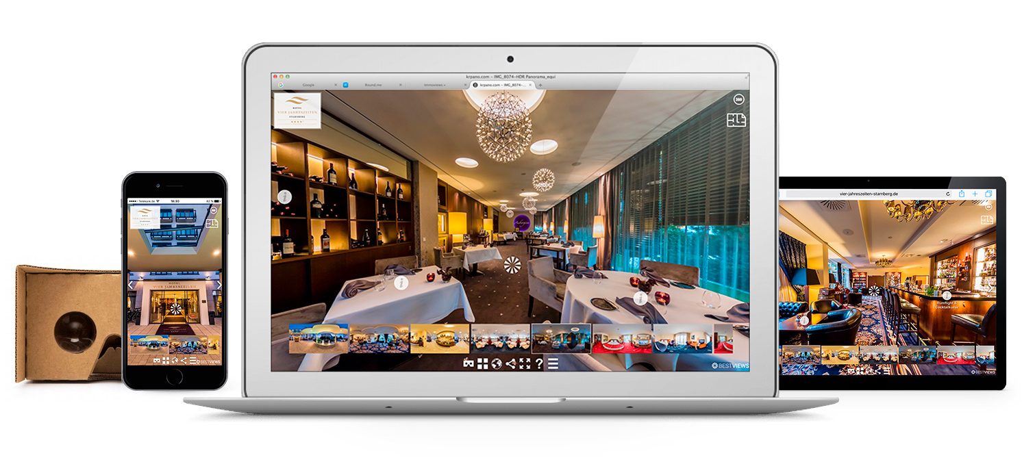 Erleben Sie 360 Grad Funktionen auf allen Endgeräten