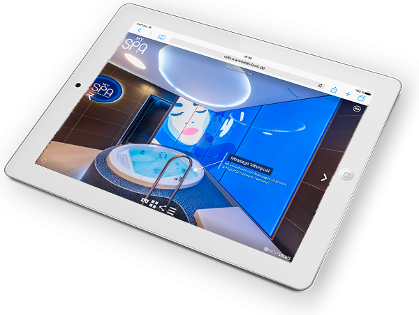 Erleben Sie im 360 Grad Rundgang Spa -und Wellness Erlebnisse der Extraklasse.