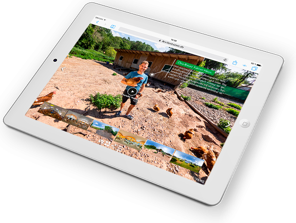 Rundum Öko: Hühner im Öko Naturland Betrieb in 360 Grad erleben!