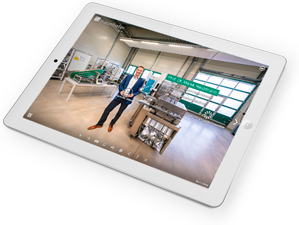 So präsentiert sich das Fraunhofer IVV virtuell am Ipad