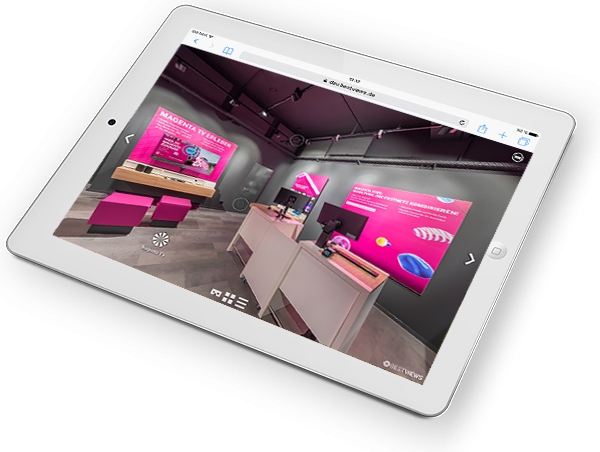 virtueller 360 Grad Shop Rundgang Telekom