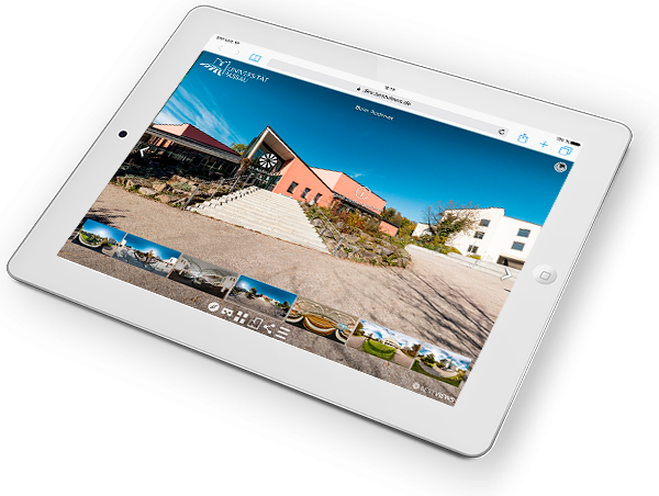 virtueller Campus Rundgang der Uni Passau mit dem Ipad erleben