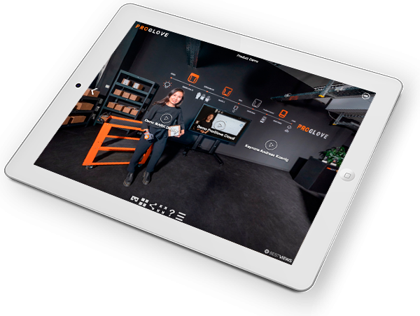 virtueller Messestand ProGlove 360 Grad digitaler Messestand ProGlove