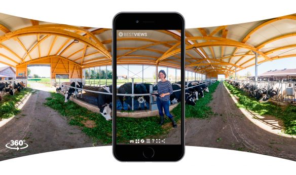 virtueller 360 Grad Bauernhof Rundgang mit dem Smartphone erleben
