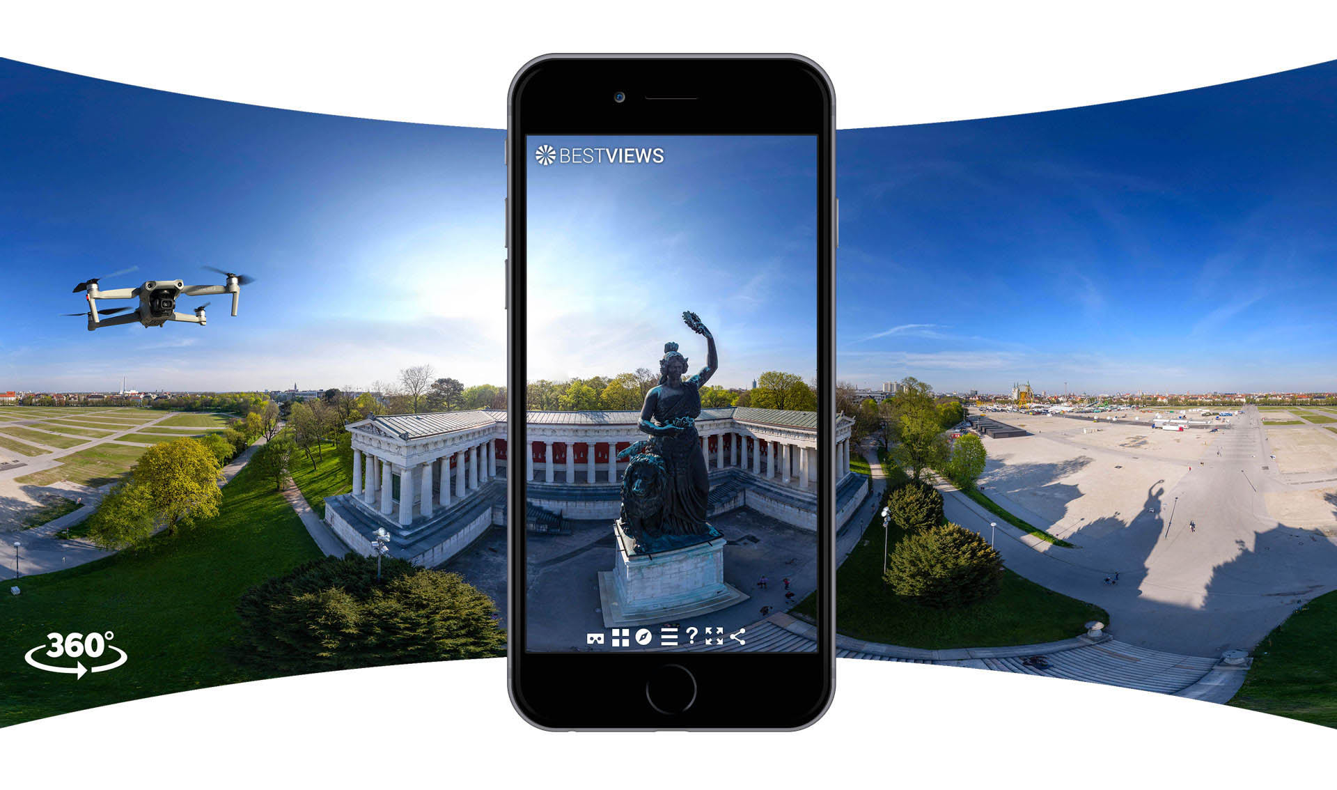 Luftbilder 360° Panorama Drohne