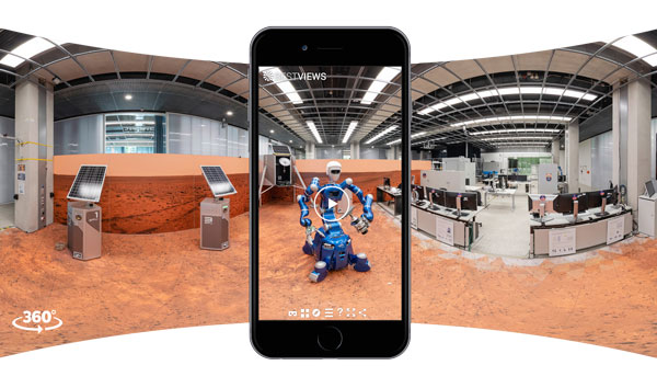 Ein virtueller Rundgang mit vielen Interaktionen.