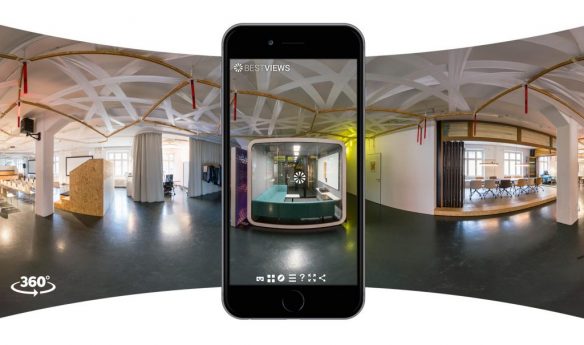 virtueller Showroom - Designerwerkschau in 360 Grad mit dem Smartphone erleben