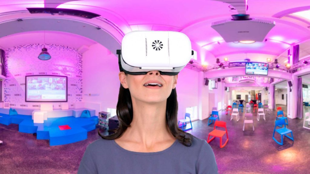 virtuelle Besichtigung WERK1 mit der VR Brille